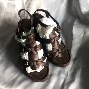 Copper brown sandals..